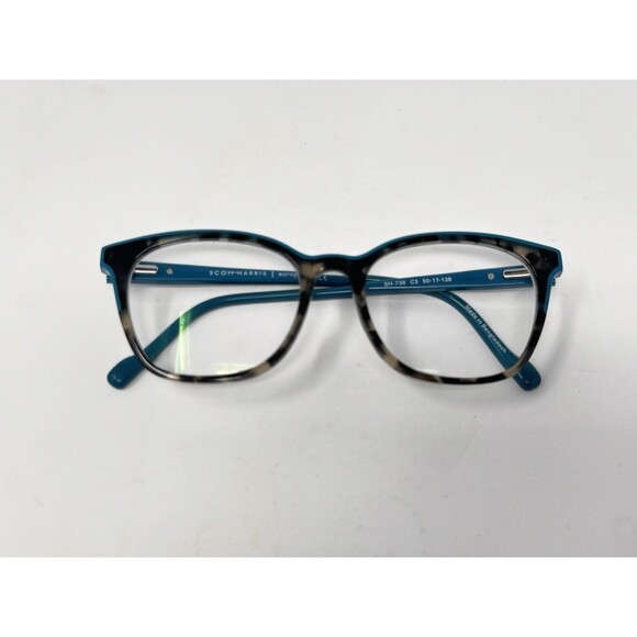 Scott Harris SH-736 Eyeglass Frames Only 50-17-138 Teal C3 Authentic main image 13